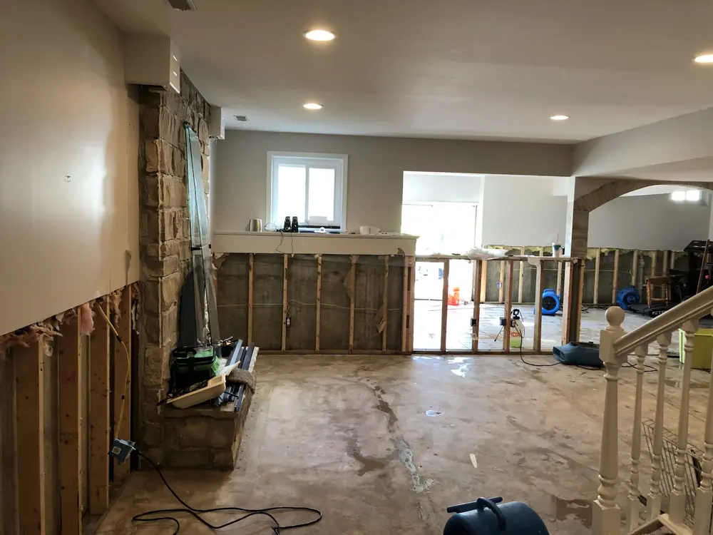 Restoration equipment on a Chula Vista job