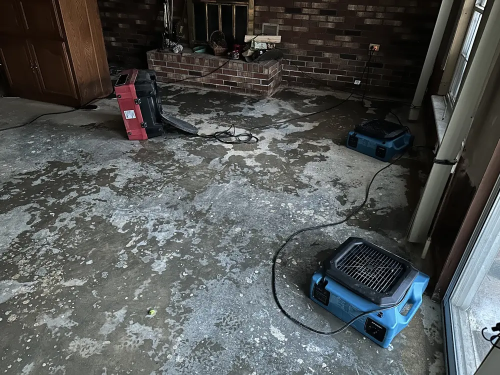 Garage Water Damage in a Chula Vista home